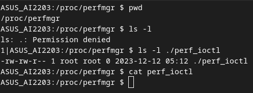 /proc/perfmgr目录内容无法用ls列出，但可以open